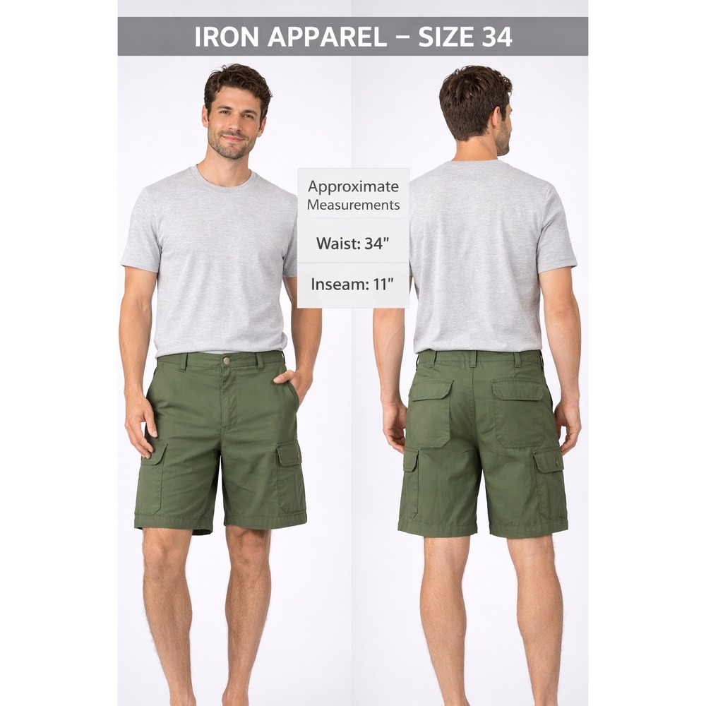Lion Apparel USDA Forest Service Cargo Shorts Green Size 34 Official Uniform